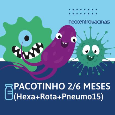 Combo Vacinas 2 meses (Hexa+Rota+Pneumo 15)